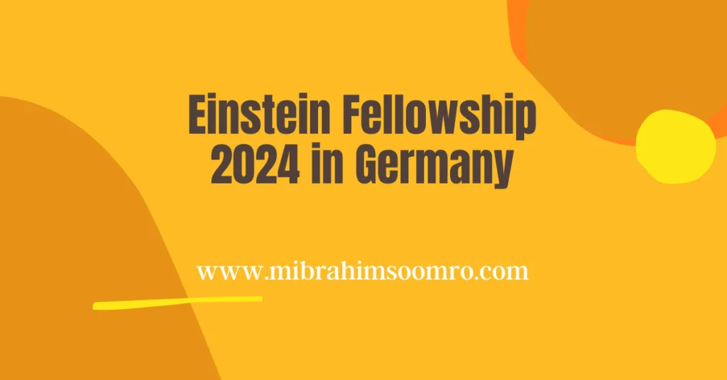 Einstein Fellowship 2024 in Germany